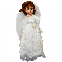 HOME DECO Porcelánová bábika 41cm,  nevesta